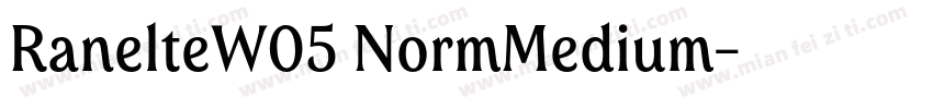 RanelteW05 NormMedium字体转换